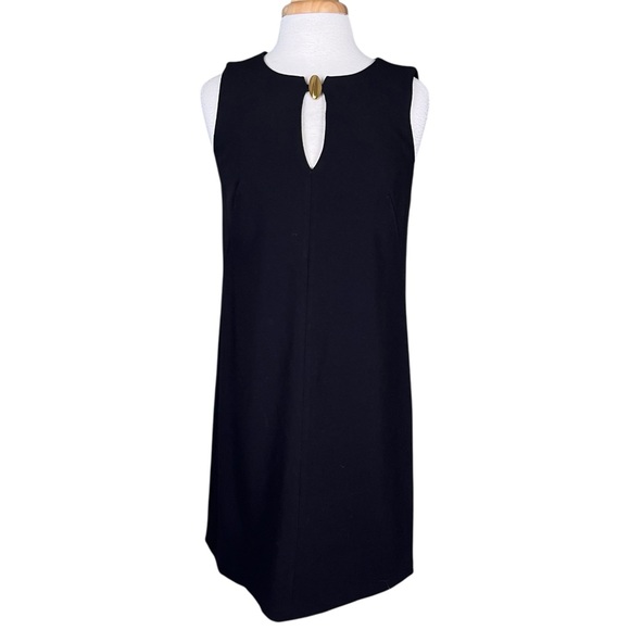 Donna Karan Keyhole Sheath Dress Womens 6 Black New With Tags - Picture 3 of 14